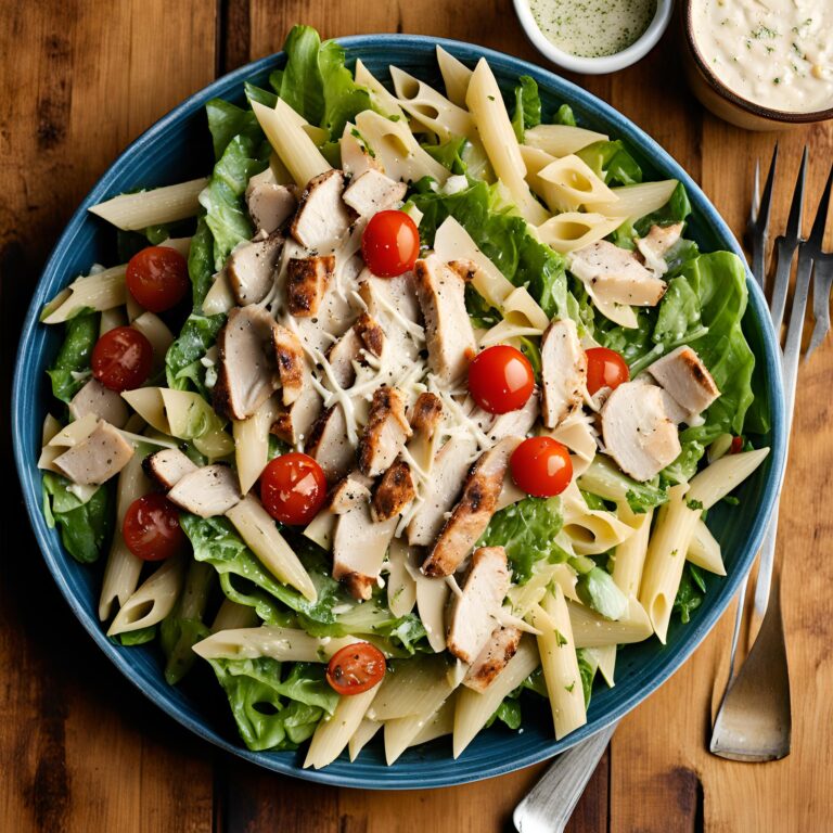 Chicken Caesar Pasta Salad Recipe