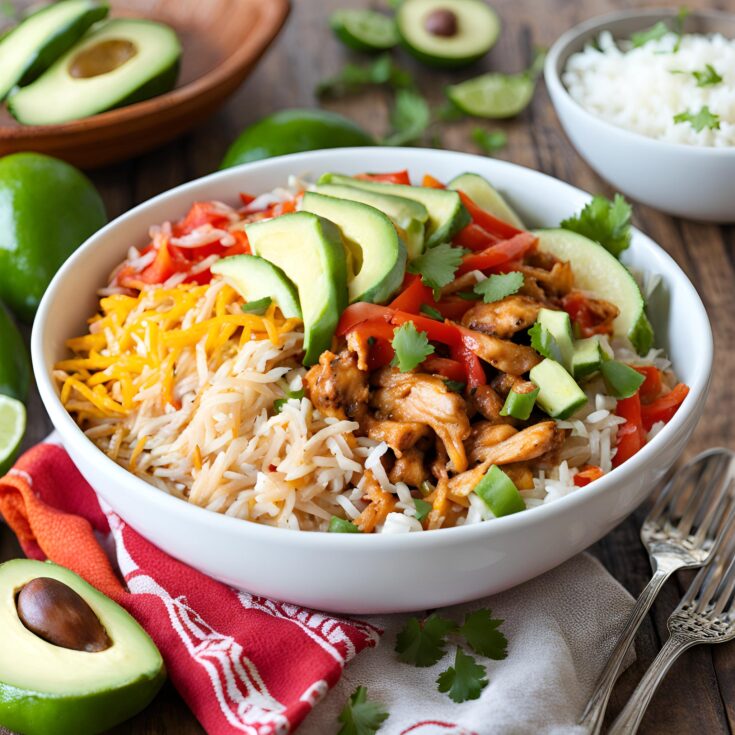 Chicken Fajita Rice Bowl Recipe