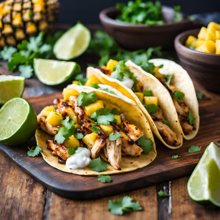 Chipotle Pineapple Chicken Tacos Recipe