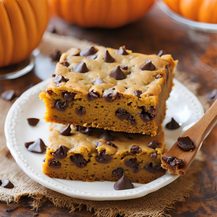 Chocolate Chip Pumpkin Bars Recipe