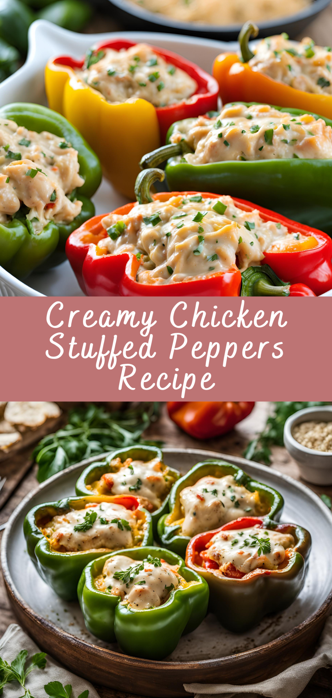 Creamy Chicken Stuffed Peppers Recipe Cheff Recipes