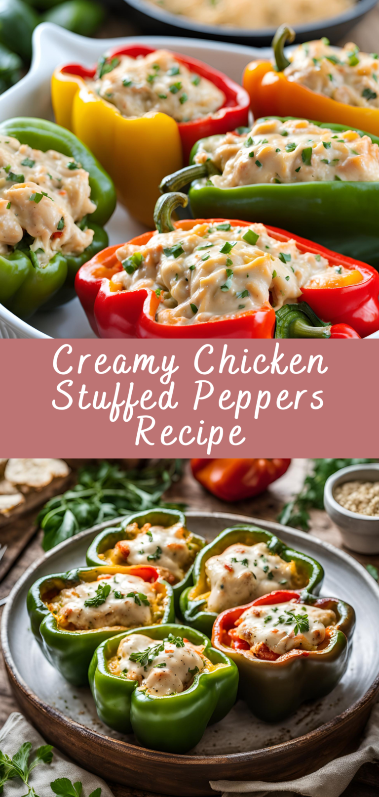 Creamy Chicken Stuffed Peppers Recipe Cheff Recipes 2213