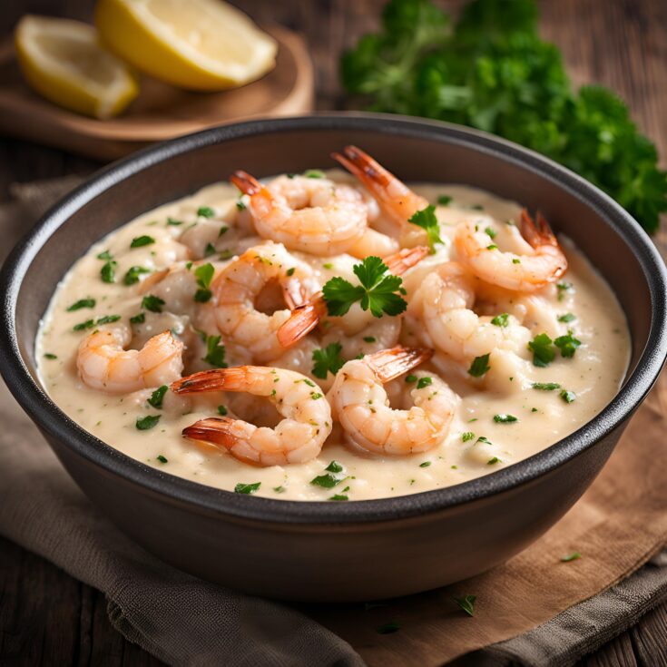 Creamy Garlic Shrimp With Parmesan Recipe