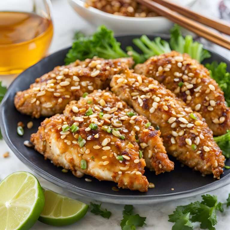 Double Crunch Honey Garlic Chicken Breasts Recipe