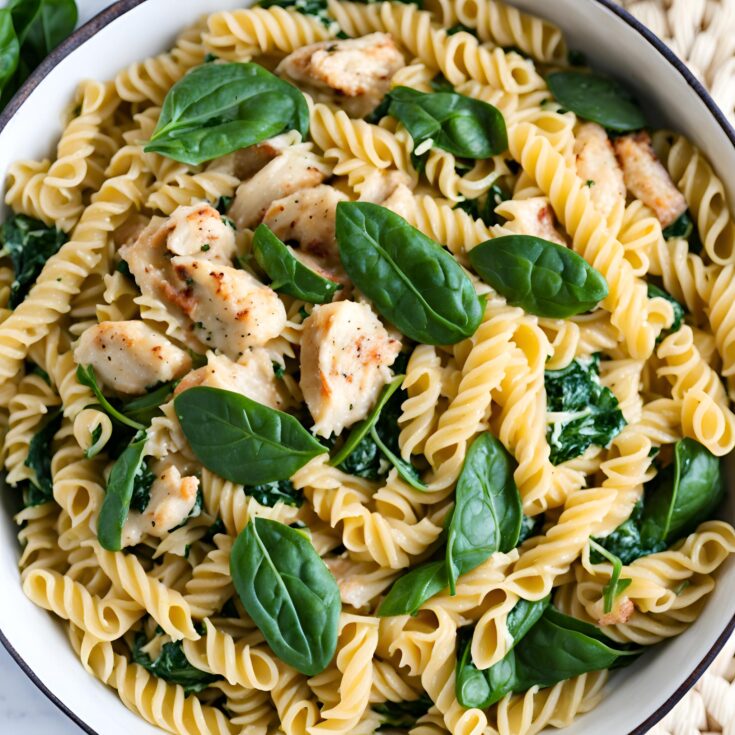 Easy Chicken Spinach Pasta Recipe