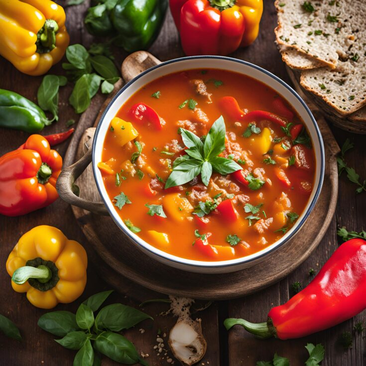 Easy Stuffed Pepper Soup Recipe