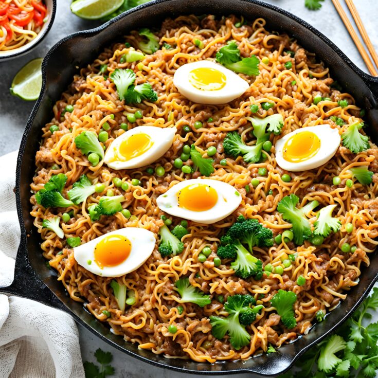 Egg Roll Ramen Skillet Recipe