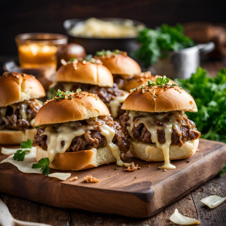 French Onion Beef Sliders Recipe