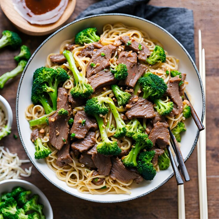 Garlic Beef and Broccoli Noodles Recipe