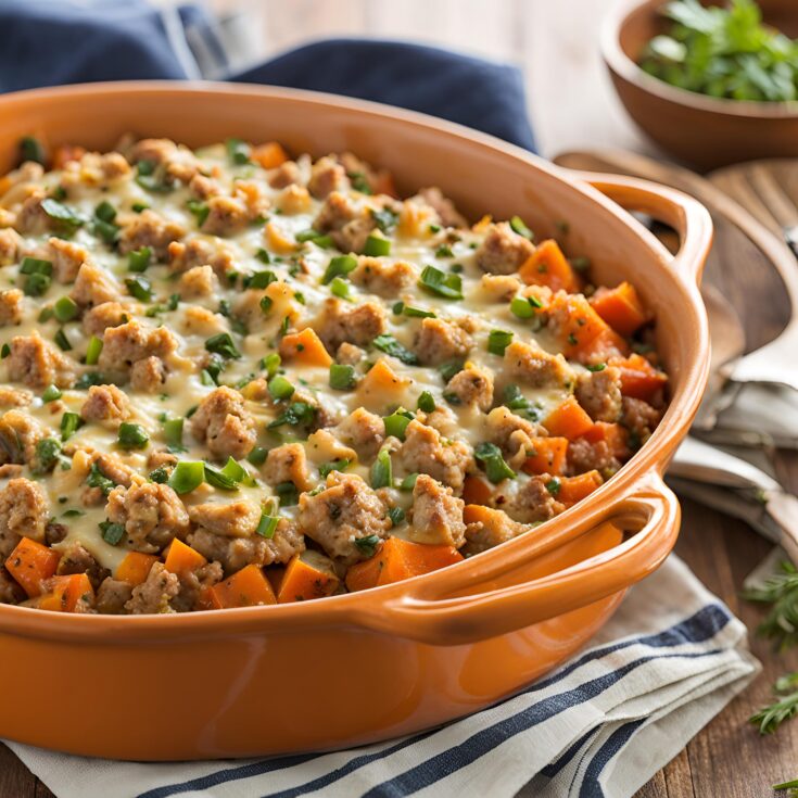 Ground Turkey Sweet Potato Bake Recipe