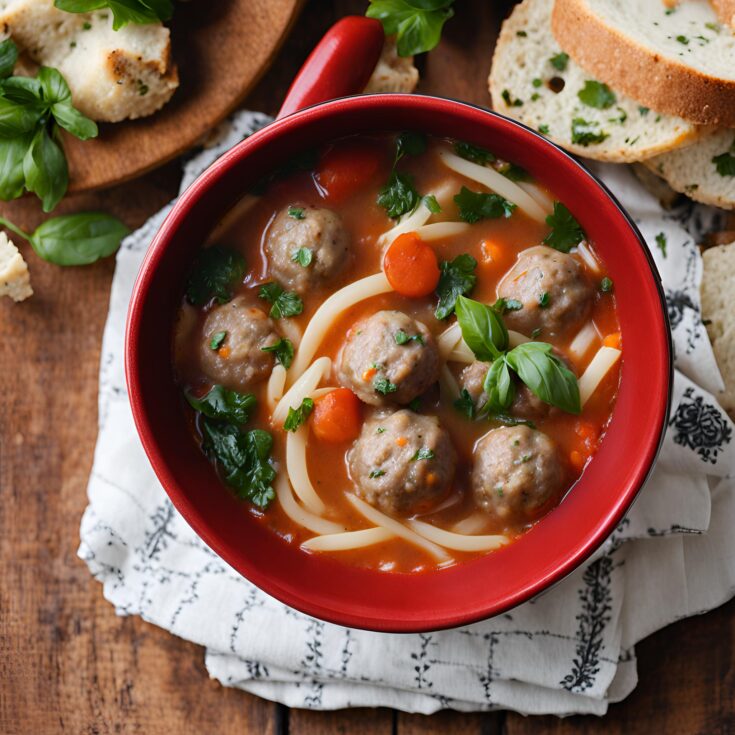 Italian Meatball Soup Recipe