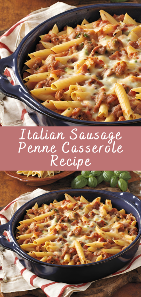 Italian Sausage Penne Casserole Recipe | Cheff Recipes