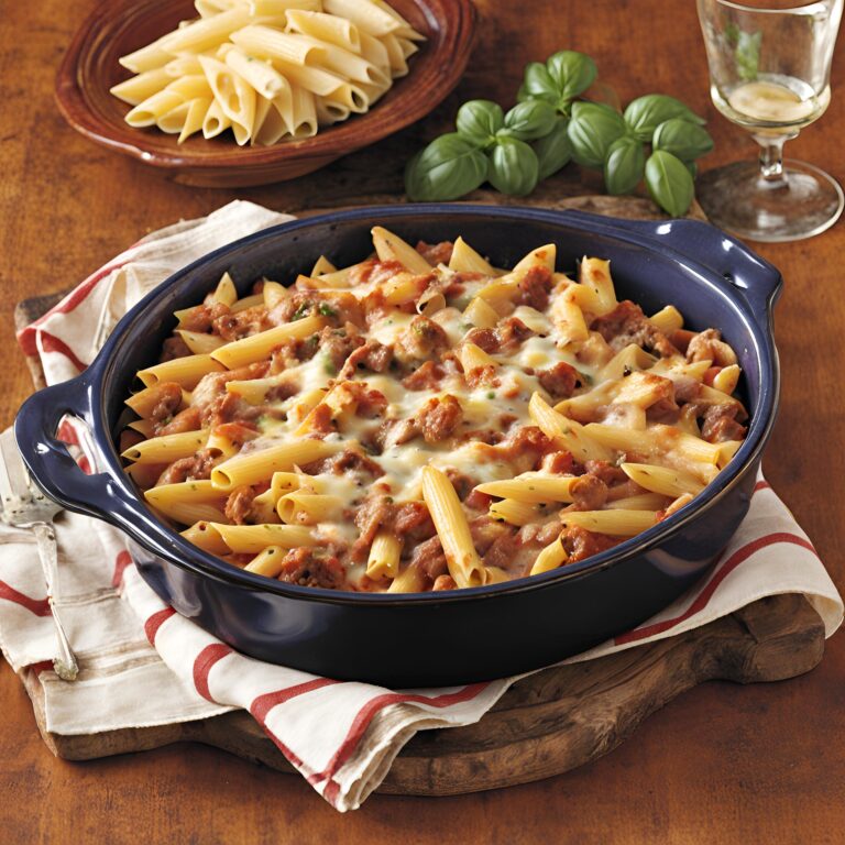 Italian Sausage Penne Casserole Recipe