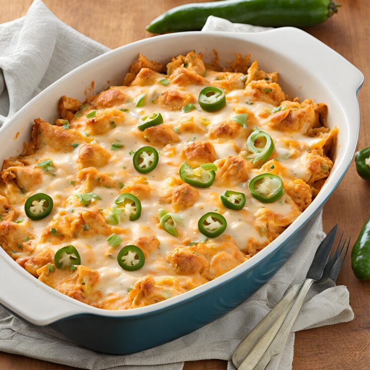 Jalapeno Buffalo Chicken Casserole Recipe