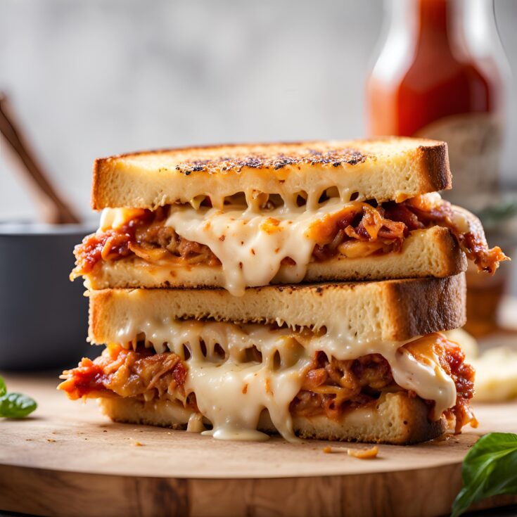 Lazy Chicken Parmesan Grilled Cheese Recipe