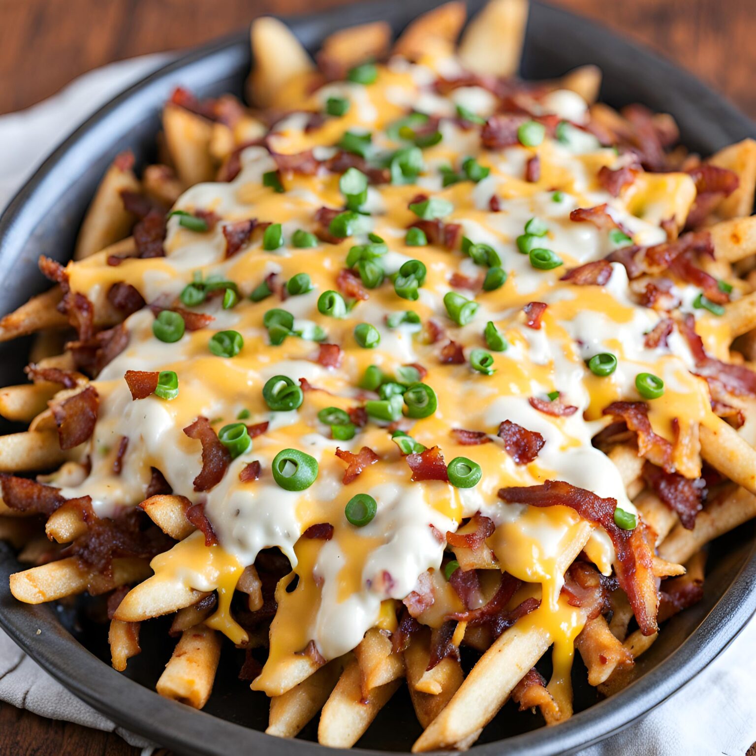 Loaded Bacon Cheese Fries Recipe | Cheff Recipes