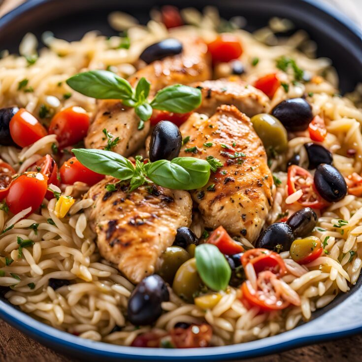 Mediterranean Chicken and Orzo Recipe