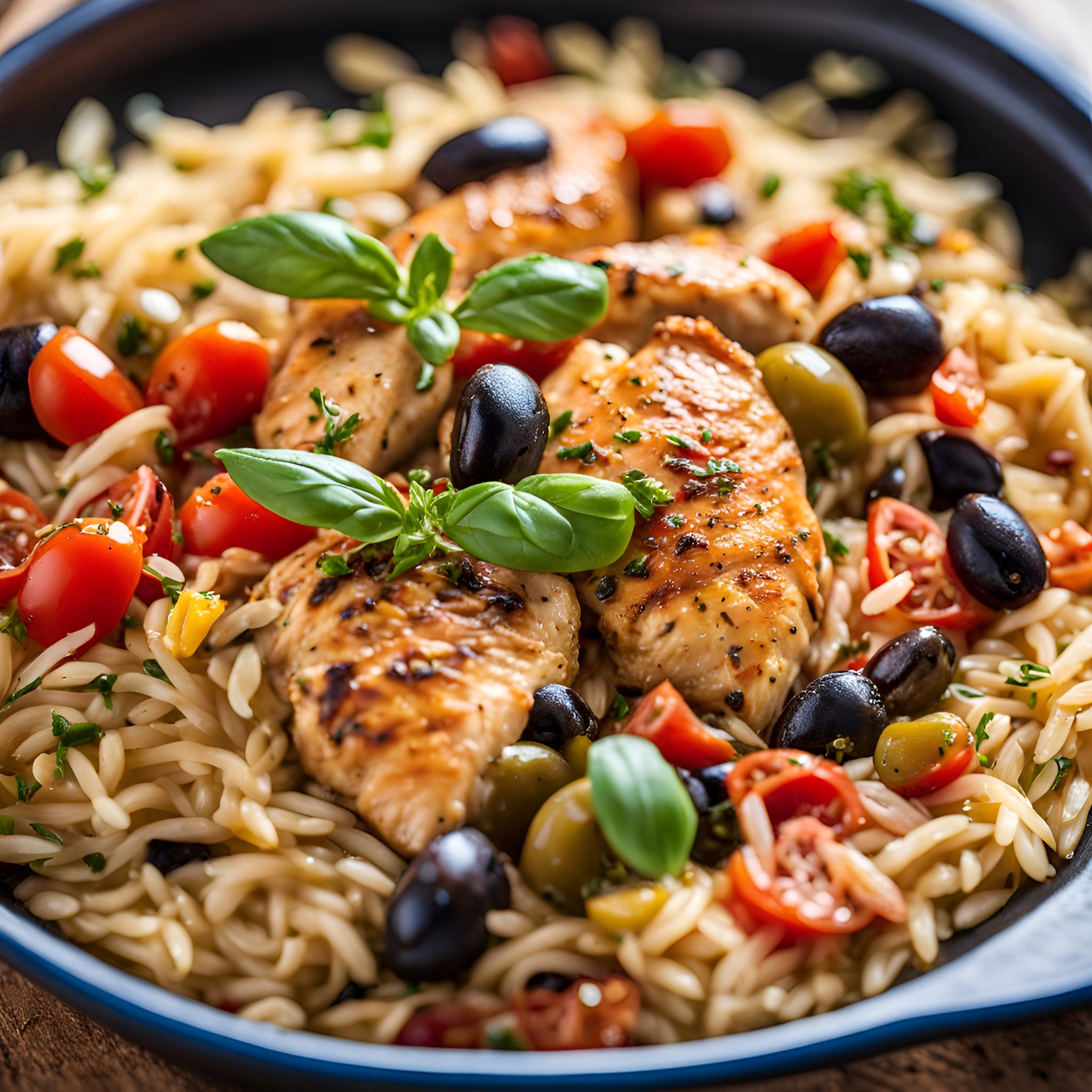 Mediterranean Chicken and Orzo Recipe Cheff Recipes