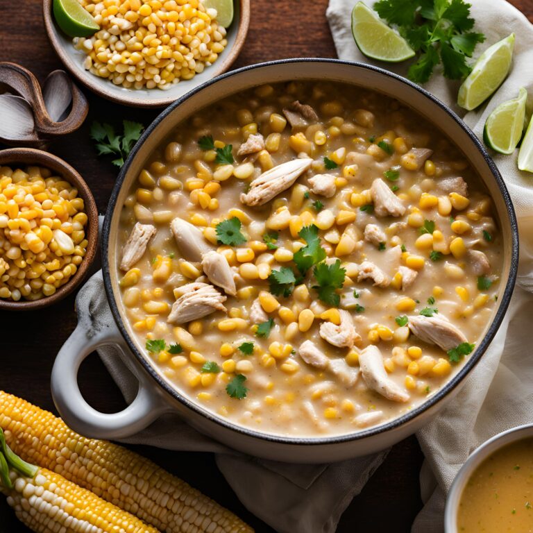 Mexican Street Corn White Chicken Chili Recipe