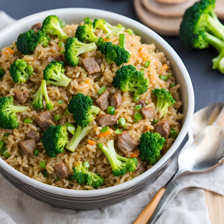 One Pot Beefy Broccoli Rice Recipe