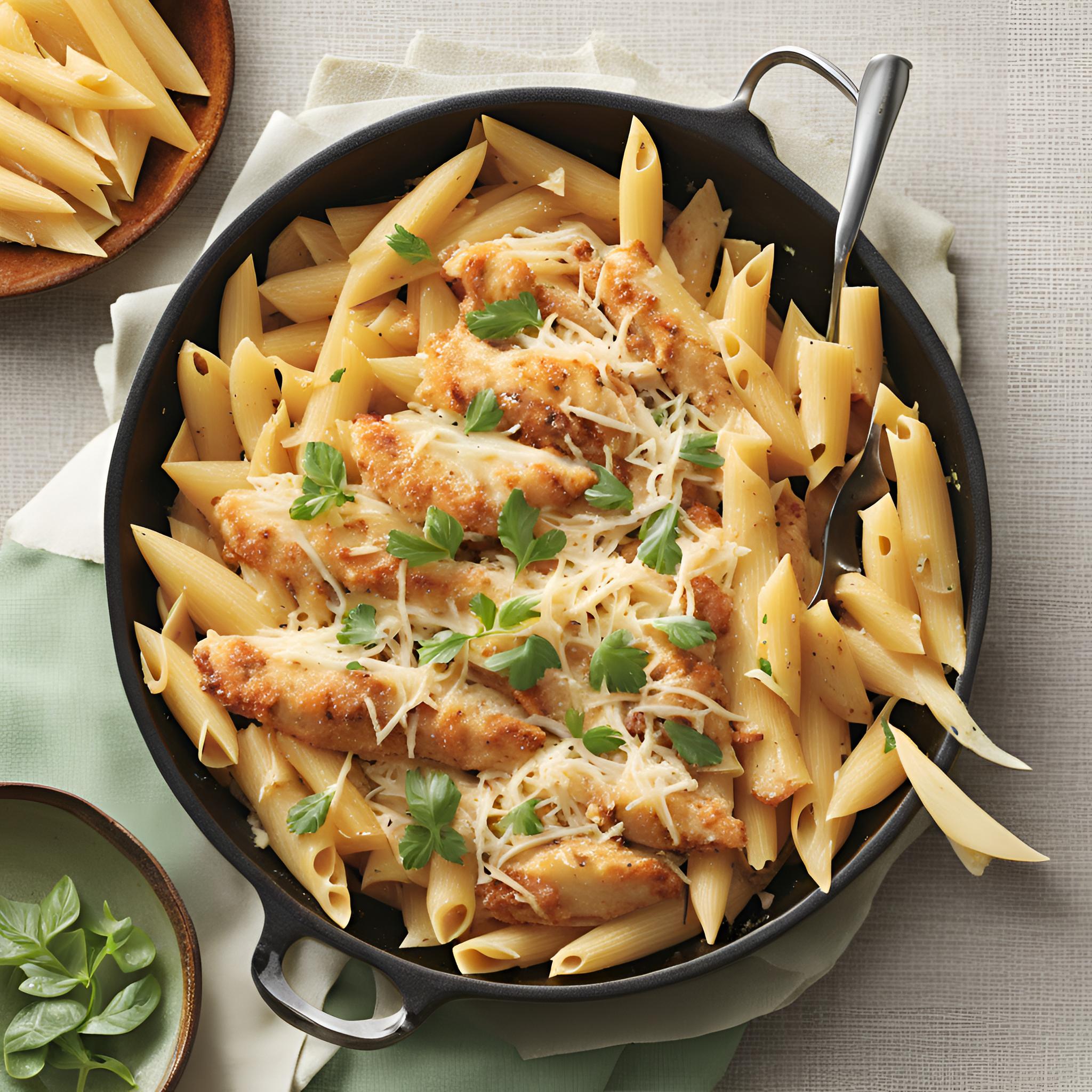 Parmesan Chicken Penne Recipe | Cheff Recipes