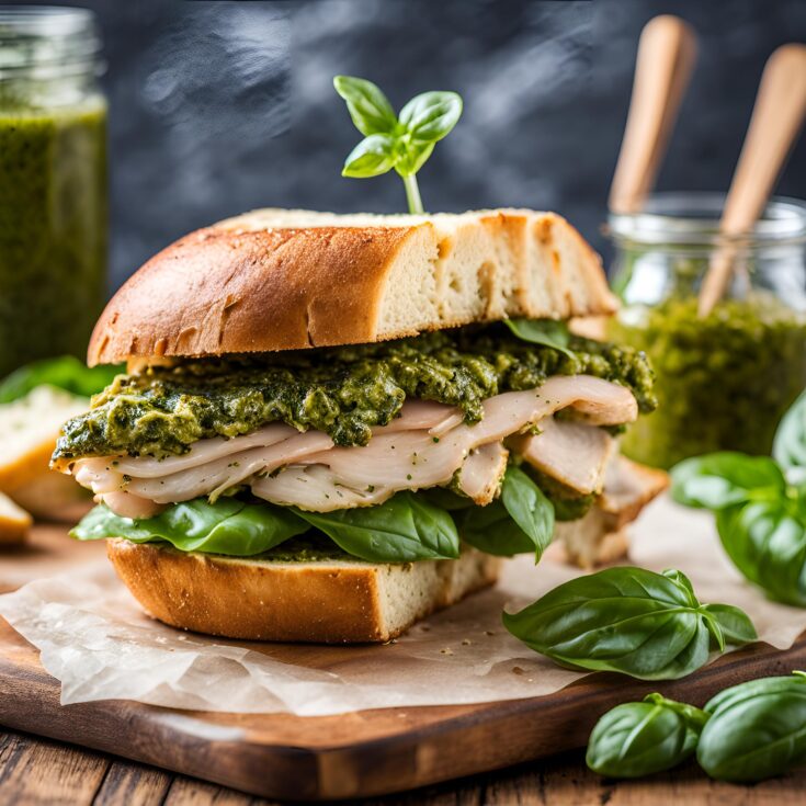 Pesto Chicken Sandwich on Sourdough Recipe