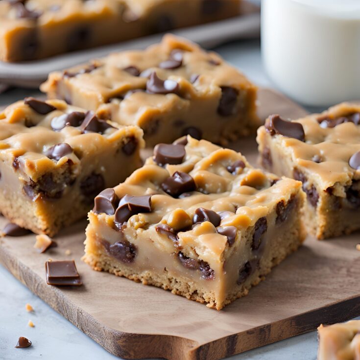 Salted Caramel Chocolate Chip Cookie Bars Recipe