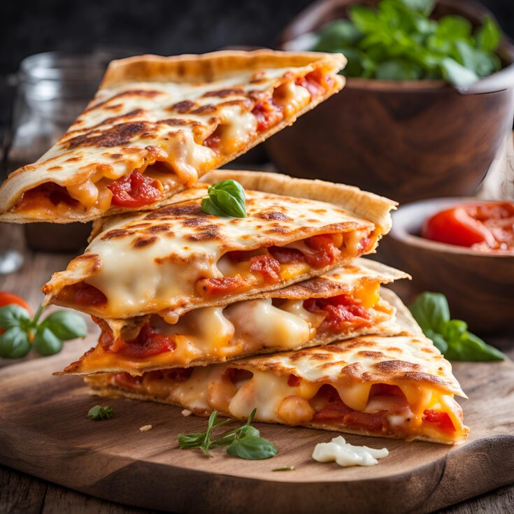 Simple Pizza Quesadillas Recipe