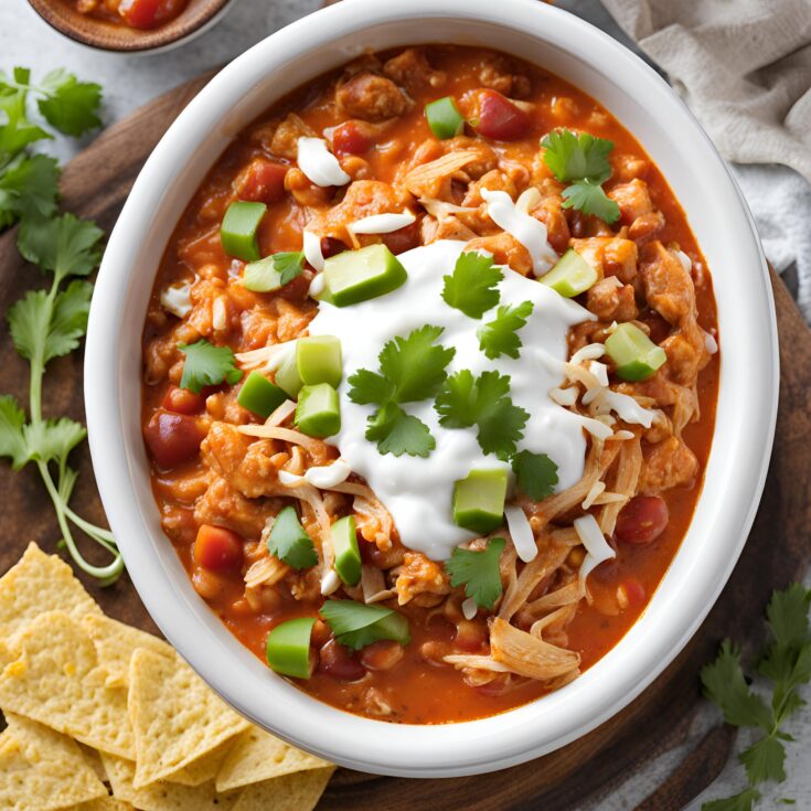 Slow Cooker Buffalo Chicken Chili Recipe