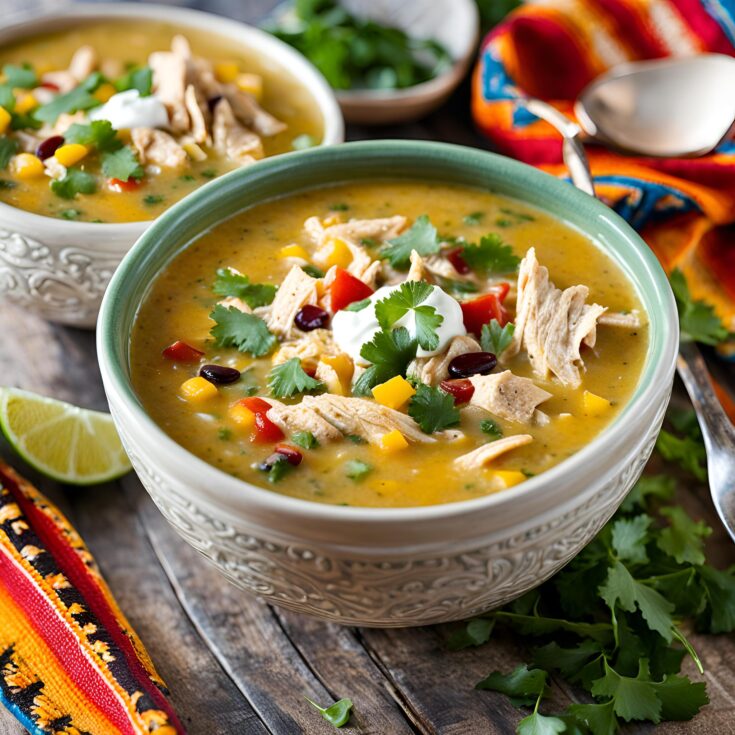 Southwest Chicken Soup with Cream Cheese Recipe