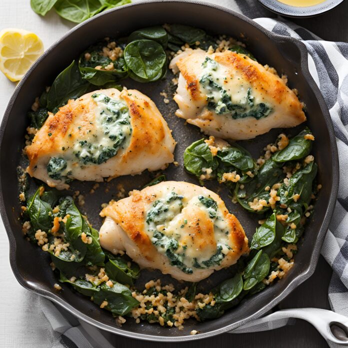 Spinach Stuffed Chicken Breasts Recipe