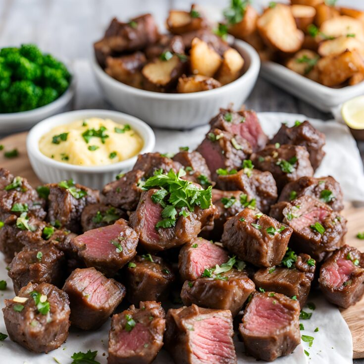 Steak Bites with Garlic Butter Recipe