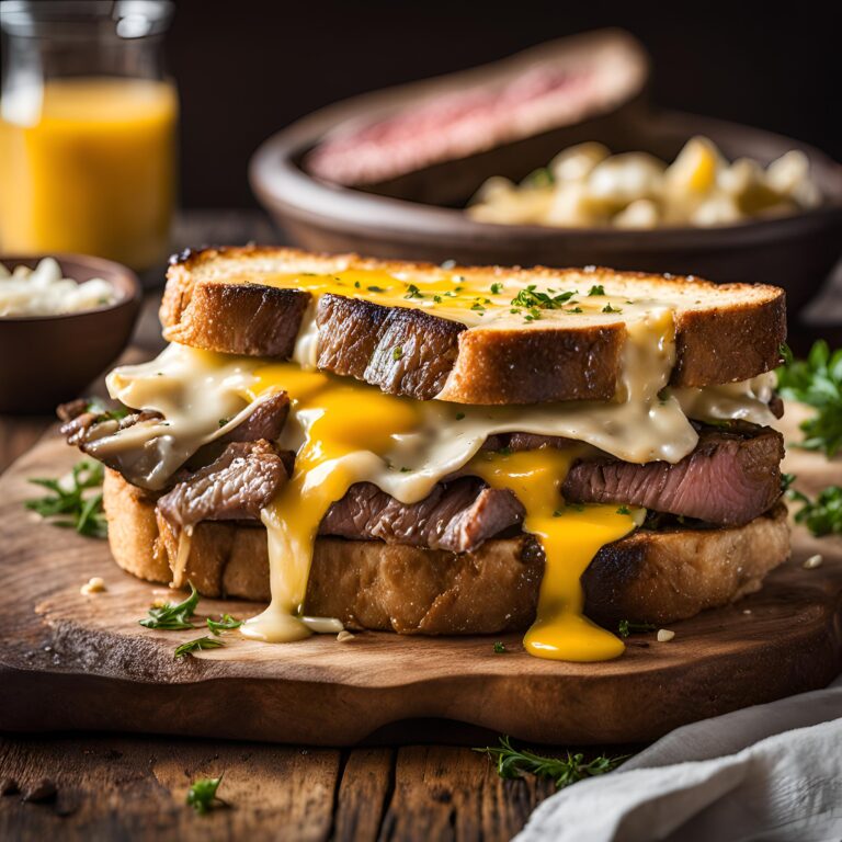 Steak and Cheese Garlic Toast Recipe