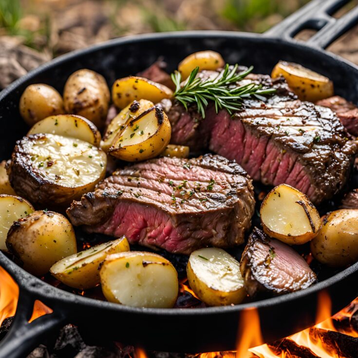 Steak and Potato Foil Packs Recipe