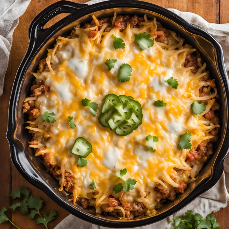 Taco Crock Pot Hashbrown Casserole Recipe