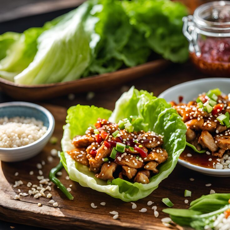 Teriyaki Chicken Lettuce Wraps Recipe