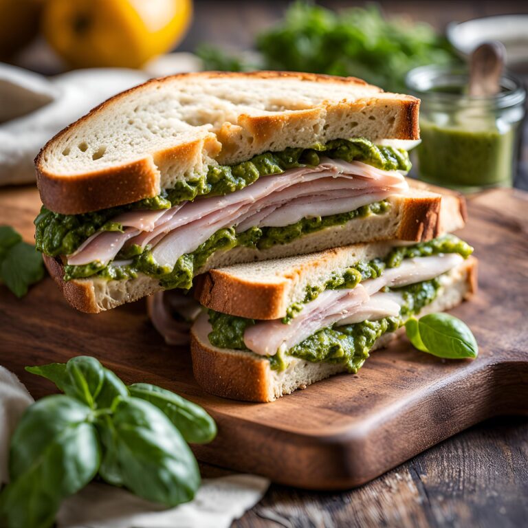 Turkey Pesto Sandwich Recipe