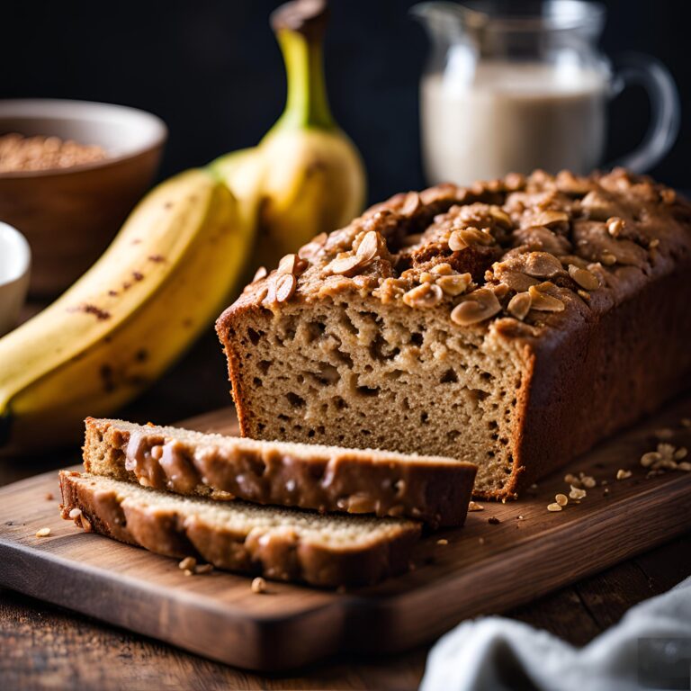 Whole Wheat Cinnamon Crunch Banana Bread Recipe