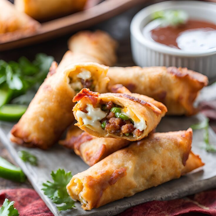 Bacon Jalapeño Popper Eggrolls Recipe