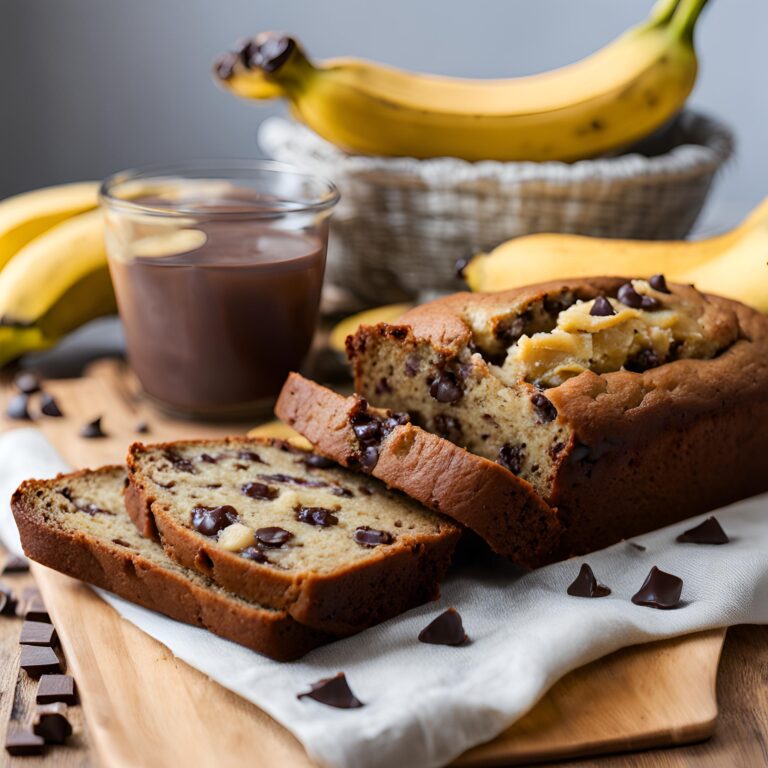 Banana Bread with Chocolate Chips Recipe