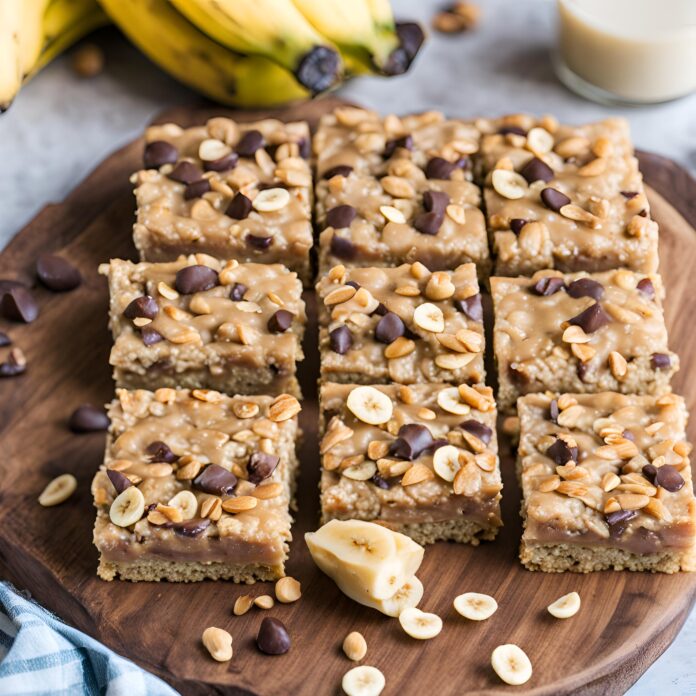Banana Peanut Butter Oatmeal Bars Recipe