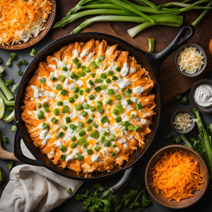 Buffalo Chicken Skillet Casserole Recipe