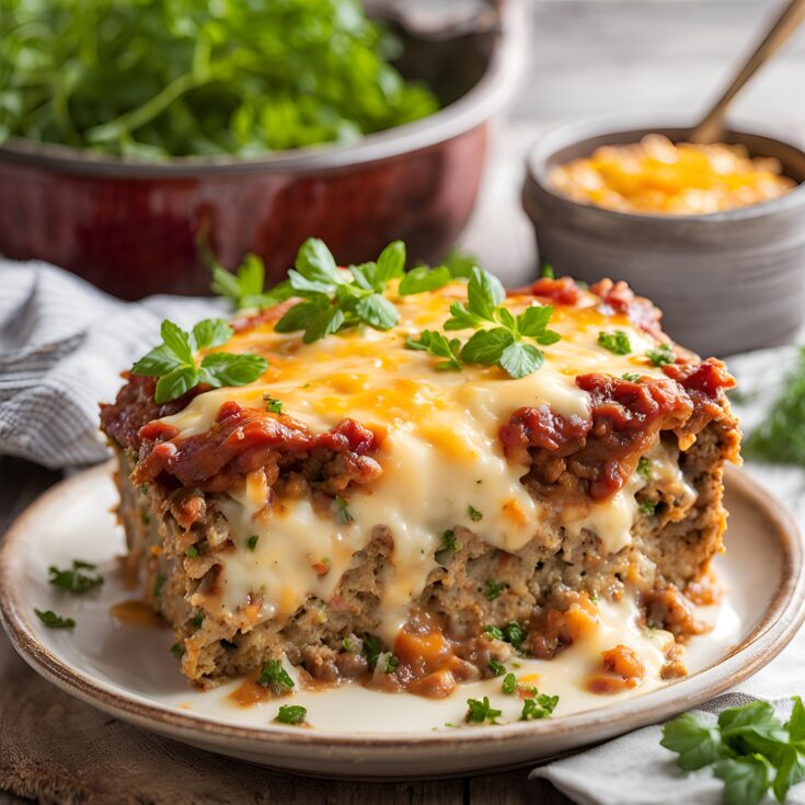 Cheesy Loaded Meatloaf Casserole Recipe