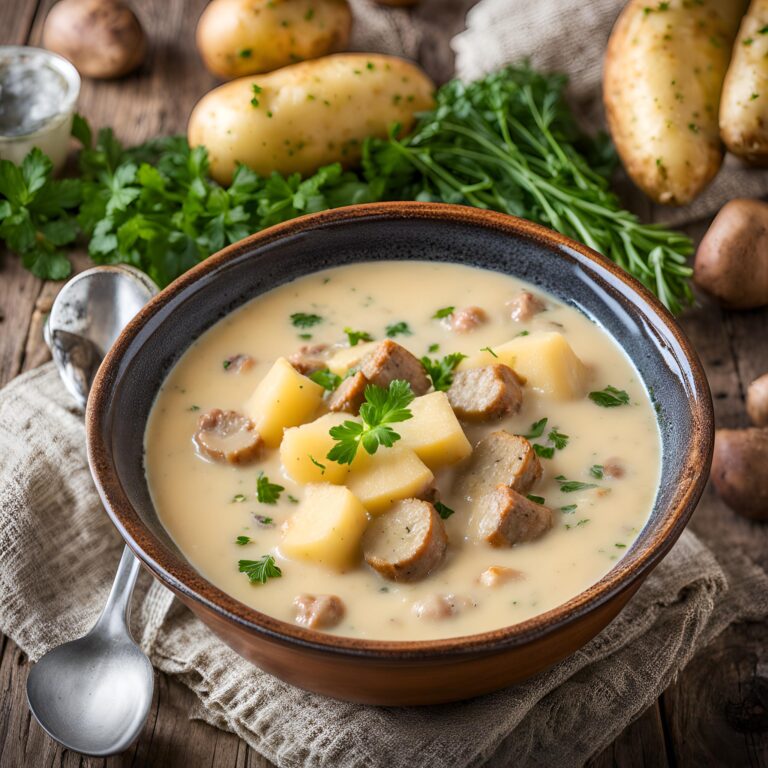 Cheesy Sausage Potato Soup Recipe