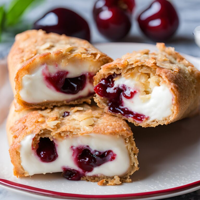 Cherry Cheesecake Egg Roll Recipe