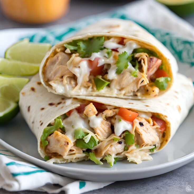 Chipotle Ranch Grilled Chicken Burrito Recipe