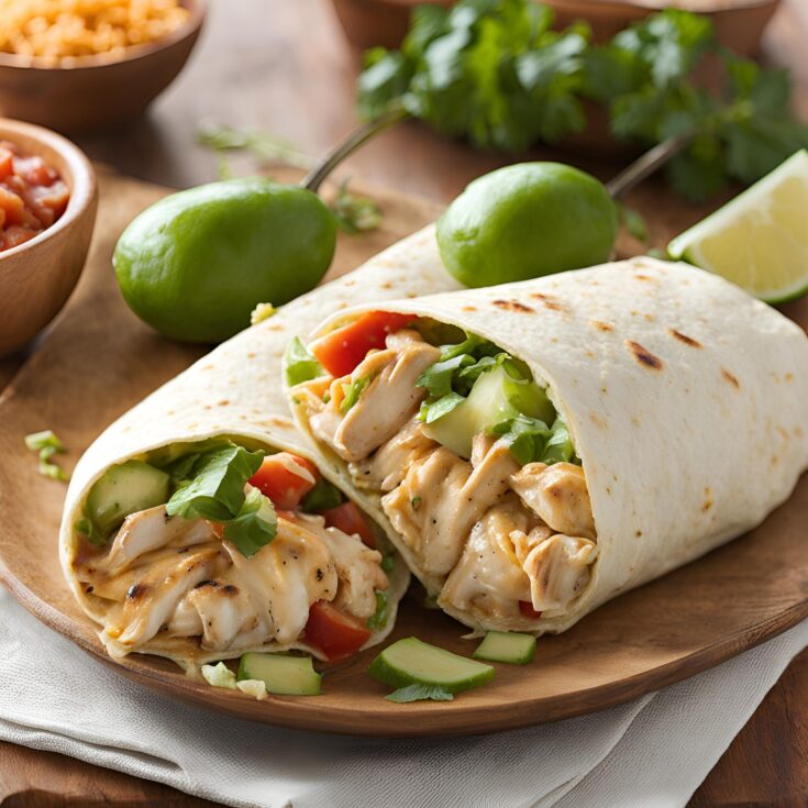 Chipotle Ranch Grilled Chicken Burritos Recipe