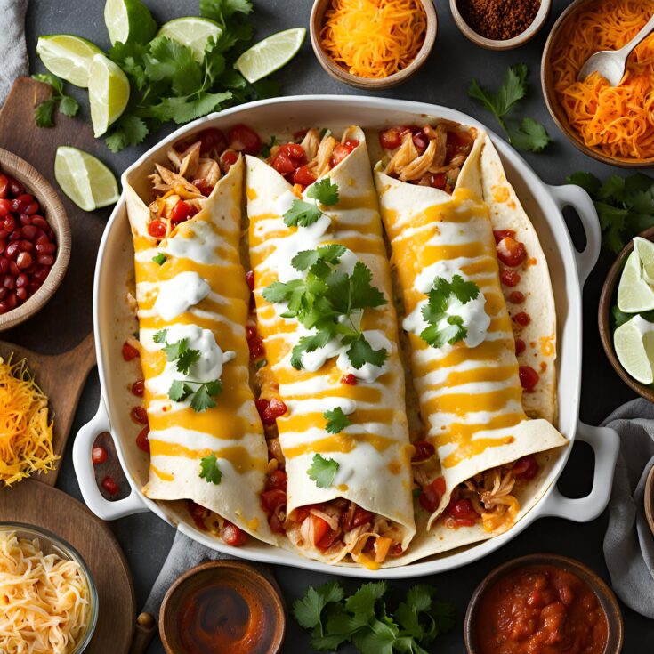 Cream Cheese Chicken Enchiladas Recipe