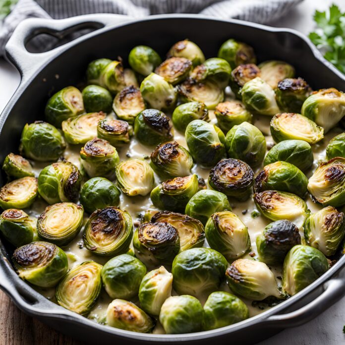 Creamy Baked Brussel Sprouts Recipe