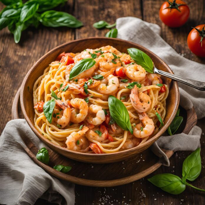 Creamy Cajun Shrimp Pasta With Tomatoes Recipe